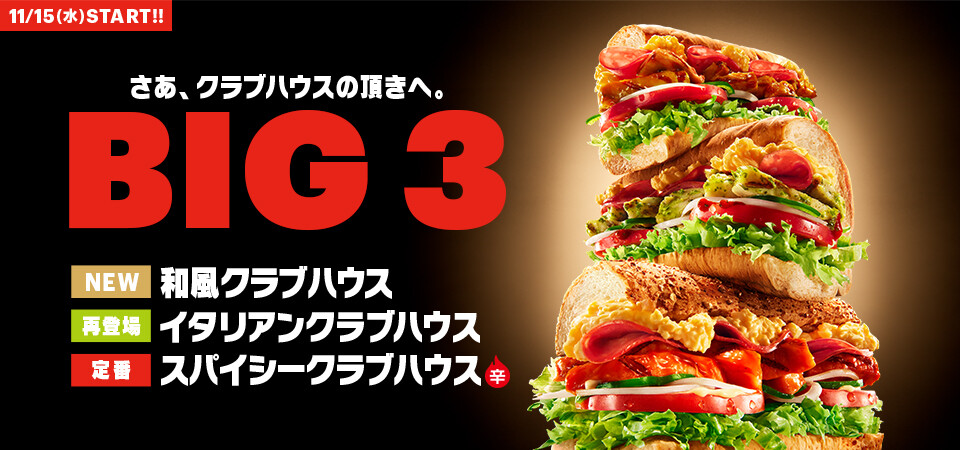 食べ応え、味、彩りの3拍子そろった、ごちそうサンド登場!!